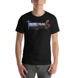 Faith and Freedom vs. Fear and Tyranny T-shirt - black